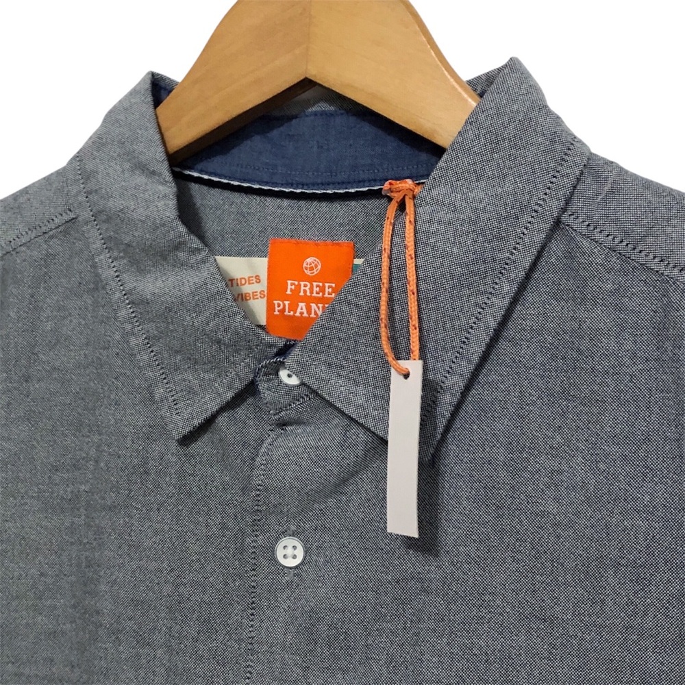 NWT Free Planet Chambray Shirt - Picture 2 of 12